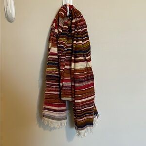 Striped Multicolor Throw Blanket